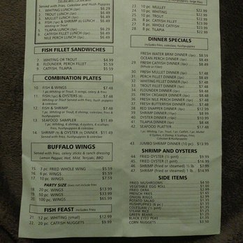 Fish House IV menu 1